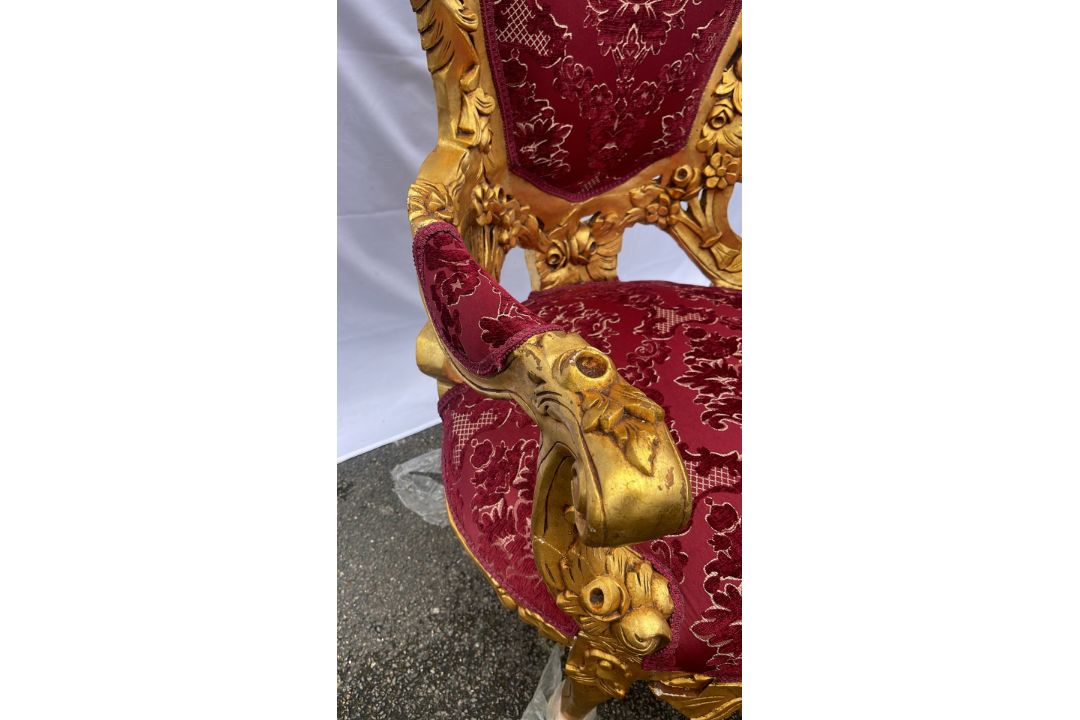 Baroque Style Pair Of Chairs - Image 3 of 7