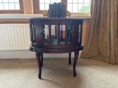 Vintage Mahogany Drinks Show Cabinet