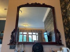 Vintage Style Mahogany Mirror
