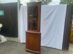 NO Reserve - Mahogany Corner Cabinet