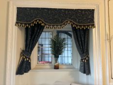 NO Reserve - Blue Curtains and Swag