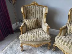 Gold Frame Armchair