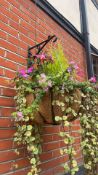 4 x Hanging Planters & Brackets