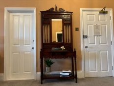 Hallway And Umbrella Stand With Drawer And Mirror