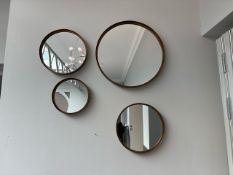 4 x Circle Mirrors