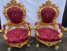 Baroque Style Pair Of Chairs