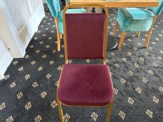 NO RESERVE Red Banquet Chairs x 35