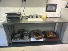 NO Reserve - Stainless Steel Preparation Table