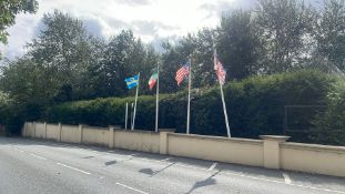 4 x Flagpoles