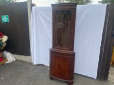 NO Reserve - Mahogany Corner Cabinet