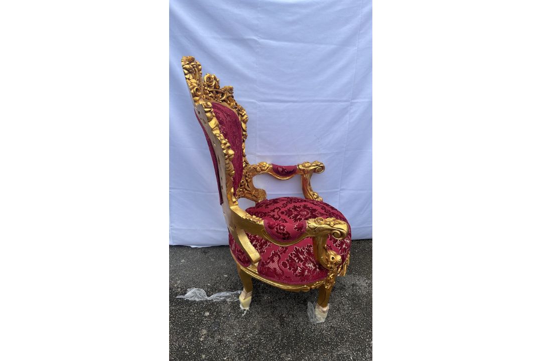 Baroque Style Pair Of Chairs - Image 4 of 7