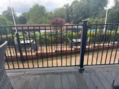 Black Metal Decking Railing