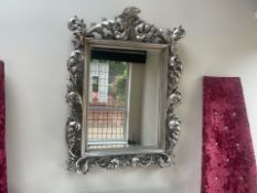 NO Reserve - Ornate Silver Mirror