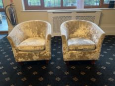 NO Reserve - Pair Of Tub Chairs