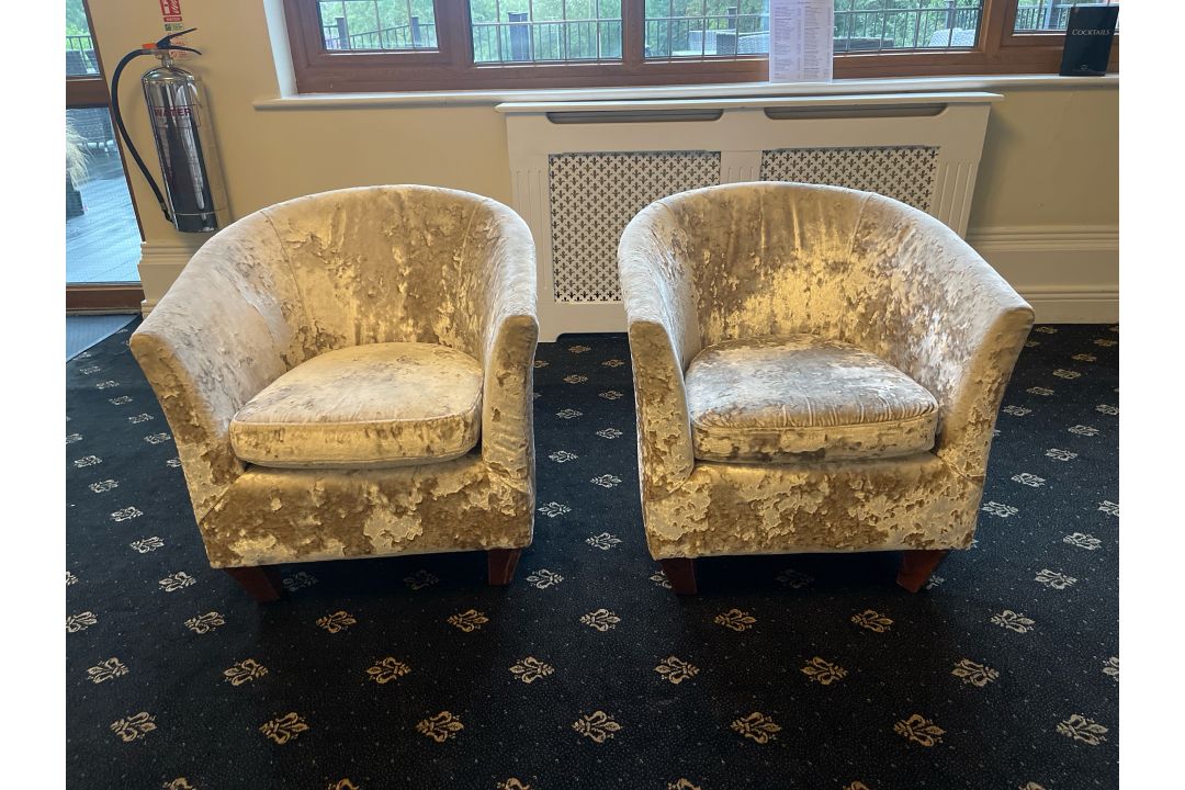 NO Reserve - Pair Of Tub Chairs - Image 1 of 7