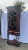 NO Reserve - Mahogany Corner Cabinet