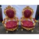 Baroque Style Pair Of Chairs - Image 1 of 7