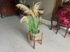 NO Reserve - Artificial Plant in Wicker Basket