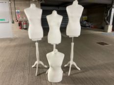 NO RESERVE Female Display Busts x4