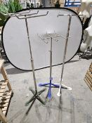 NO RESERVE Three Metal Stands