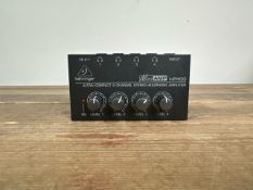 NO RESERVE Behringer HA400 4-Channel Amplifier