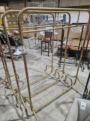 NO RESERVE Three Brass Effect Clothes Rails