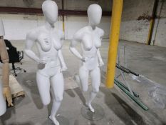 NO RESERVE Female Full Body Running Mannequins x2