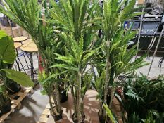 NO RESERVE Six Large Artificial Potted Plants