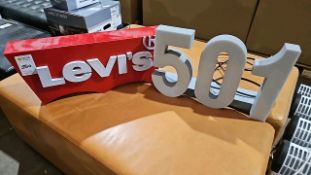 NO RESERVE Two Light Up Levi's Signs