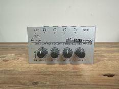 NO RESERVE Behringer HA400 4-Channel Amplifier