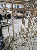 NO RESERVE Three Brass Effect Clothes Rails