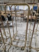 NO RESERVE Three Brass Effect Clothes Rails