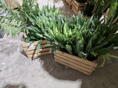 NO RESERVE Twelve Small Artificial Potted Plants