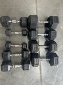 Assorted Dumbbells x9