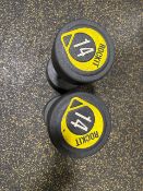 NO RESERVE Rockit 14kg Dumbbell Pair