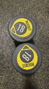 NO RESERVE Rockit 18kg Dumbbell Pair