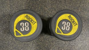 NO RESERVE Rocket 38kg Dumbbell Pair