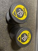 NO RESERVE Rockit 20kg Dumbbell Pair