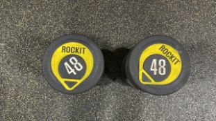 NO RESERVE Rockit 48kg Dumbbell Pair