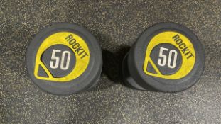 NO RESERVE Rockit 50kg Dumbell Pair