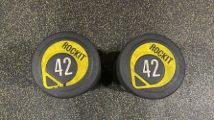NO RESERVE Rockit 42kg Dumbbell Pair