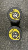 NO RESERVE Rocket 32kg Dumbbell Pair