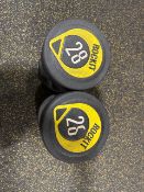 NO RESERVE Rockit 28kg Dumbbell Pair