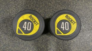 NO RESERVE Rockit 40kg Dumbbell Pair