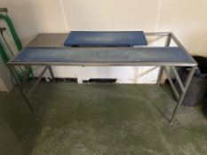 NO RESERVE Stainless Steel Table with Plastic Inserts