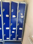 NO RESERVE Changing Room Lockers - Bank Of 9 Lockers