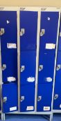 NO RESERVE Changing Room Lockers - Bank Of 9