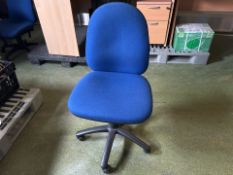 NO RESERVE 10x Blue Fabric Chairs