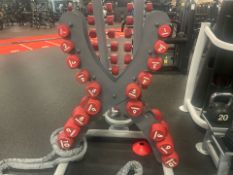 *NO RESERVE* Escape Dumbbell Set & Stand 1kg - 10kg