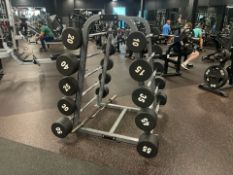 *NO RESERVE* Foreman Barbell Weight Set & Stand